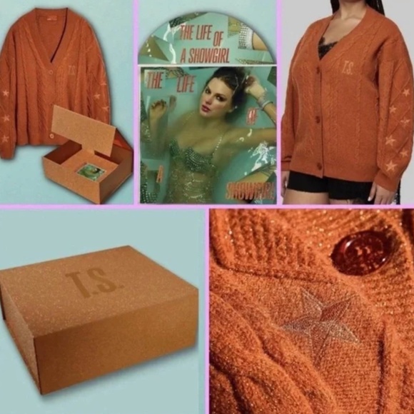 Never Opened- Taylor Swift Life of a Showgirl Cardigan Box Set - Picture 1 of 9